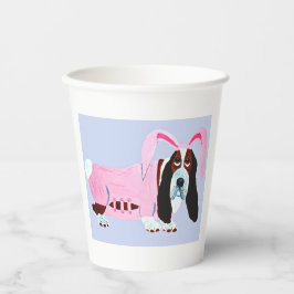 Basset Hound Hase Papierbecher