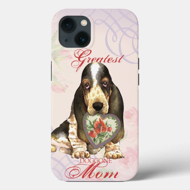 Basset Hound Heart Mama Case-Mate iPhone Hülle (Rückseite)