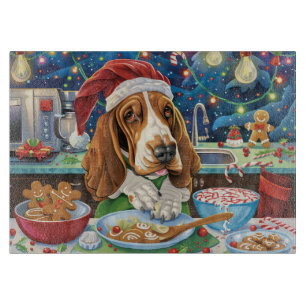 Basset Hound Holiday Baking: Festliche Weihnachten Schneidebrett
