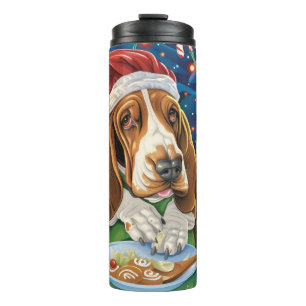 Basset Hound Holiday Baking: Festliche Weihnachten Thermosbecher