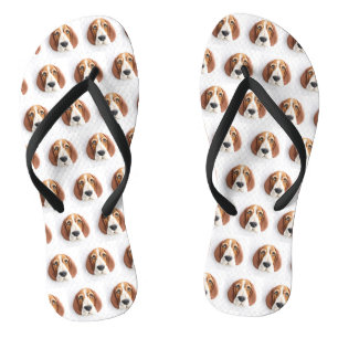 Basset Hound Hund 3D Inspiriert Flip Flops