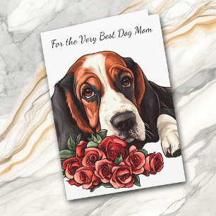 Basset Hound Hund, du lässt meinen Schwanz wedeln  Feiertagskarte