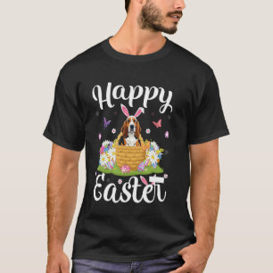 Basset Hound Hund Frohe Ostern Eierjagd Bunny Ohr T-Shirt