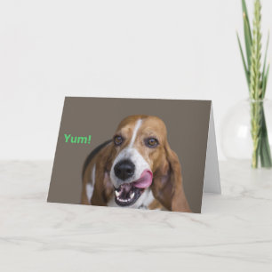Basset Hound Hund Geburtskarte Karte