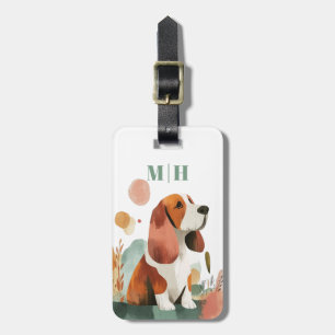 Basset Hound Hund Gepäckanhänger