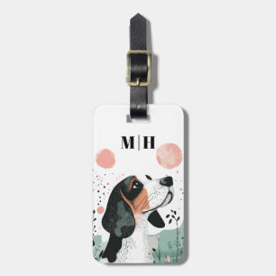 Basset Hound Hund Gepäckanhänger