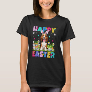 Basset Hound Hund Happy Ostereier Hunt Bunny Ear E T-Shirt