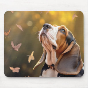 Basset Hound Hund Haustier Ruhe Mousepad