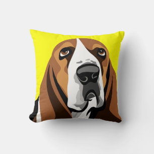 Basset Hound Hund Kissen