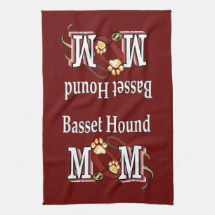 Basset Hound Hund MAMA Geschirrtuch