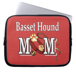 Basset Hound Hund MAMA Laptopschutzhülle