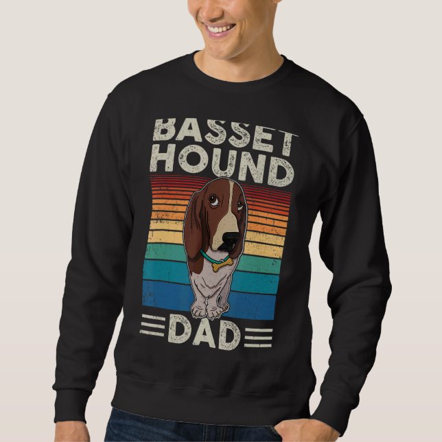 Basset Hound Hund Mama Walk Hunde Redewendungen Zü Sweatshirt (Vorderseite)
