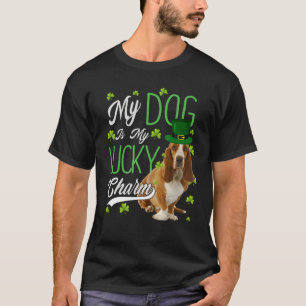 Basset Hound Hund Mein Hund ist mein Glücksbringe T-Shirt