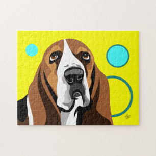 Basset Hound-Hund Puzzle
