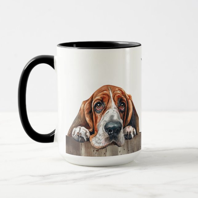Basset Hound Hund Tasse (Links)