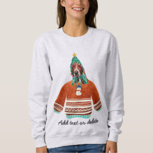Basset Hound Hund Ugly Christmas Hund Mama Sweatsh Sweatshirt