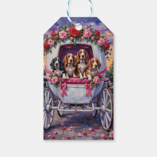 Basset Hound Hund Valentinstag Geschenkanhänger