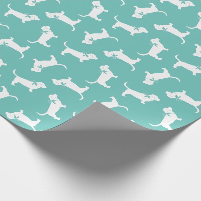 Basset Hound Hund Welpe Geschenkpapier (Ecke)