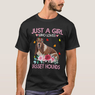 Basset Hound Hundeliebhaber nur ein Mädchen das Ba T-Shirt