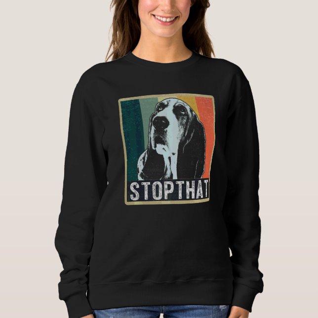Basset Hound-Hunderasse  46 Sweatshirt (Vorderseite)
