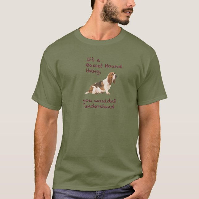Basset Hound-Hundesache T-Shirt (Vorderseite)