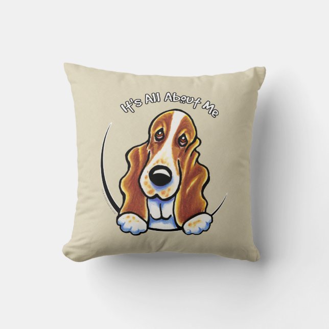 Basset Hound IAAM Kissen (Vorderseite)