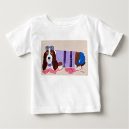  Basset Hound in Flippers T-Shirt