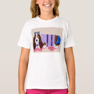 Basset Hound in Schwimmflossen T-Shirt