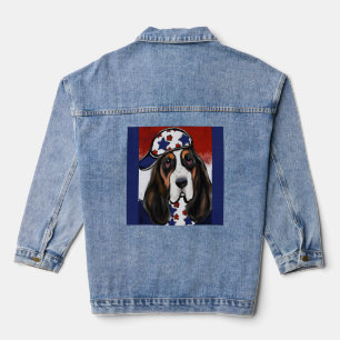 Basset Hound Jeansjacke