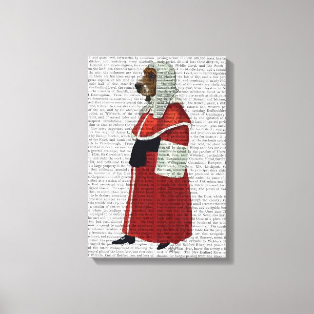 Basset Hound Judge Full Leinwanddruck (Vorderseite)