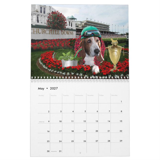 Basset Hound-Kalender Kalender (Mai 2027)