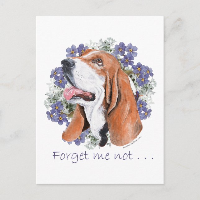 Basset Hound Keepake Postkarte (Vorderseite)