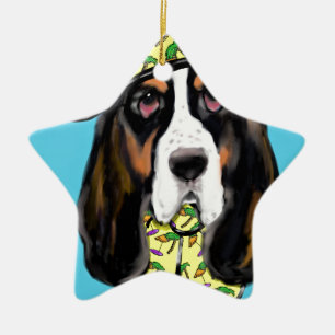 Basset Hound Keramikornament