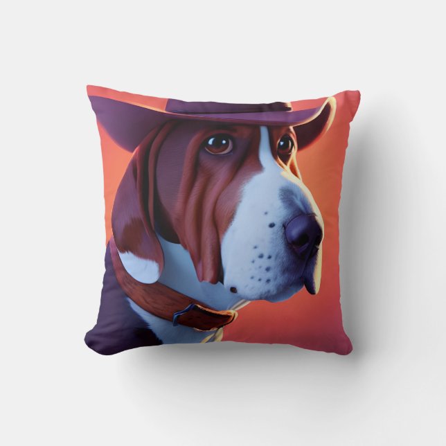 Basset Hound Kissen (Vorderseite)