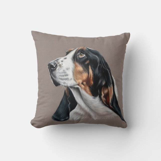 Basset Hound Kissen (Vorderseite)