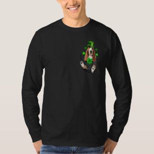 Basset Hound Leprechaun in Pocket St. Patrick's Da T-Shirt