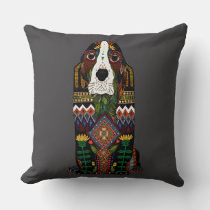 Basset Hound-Liebe Kissen
