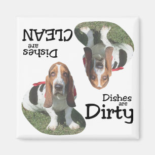Basset Hound-Liebhaber-Spülmaschinen-Magnet Magnet