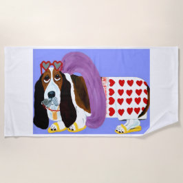 Basset Hound Lifeguard Strandtuch