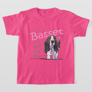 Basset Hound-Mädchen-bester Freund T-Shirt