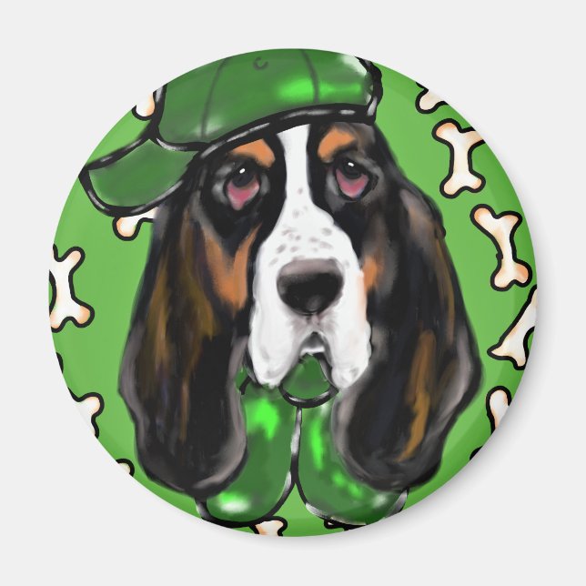 Basset Hound Magnet (Vorne)