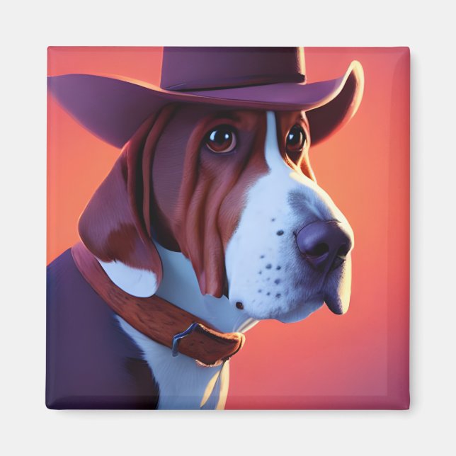 Basset Hound Magnet (Vorne)