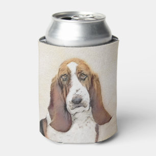 Basset Hound Malerei - Niedliche Original Hunde Ku Dosenkühler