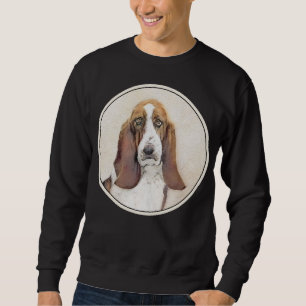 Basset Hound Malerei - Niedliche Original Hunde Ku Sweatshirt