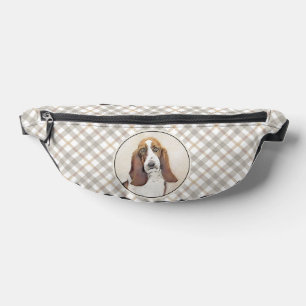 Basset Hound Malerei Tri Tri-color Niedlich Hunde Bauchtasche