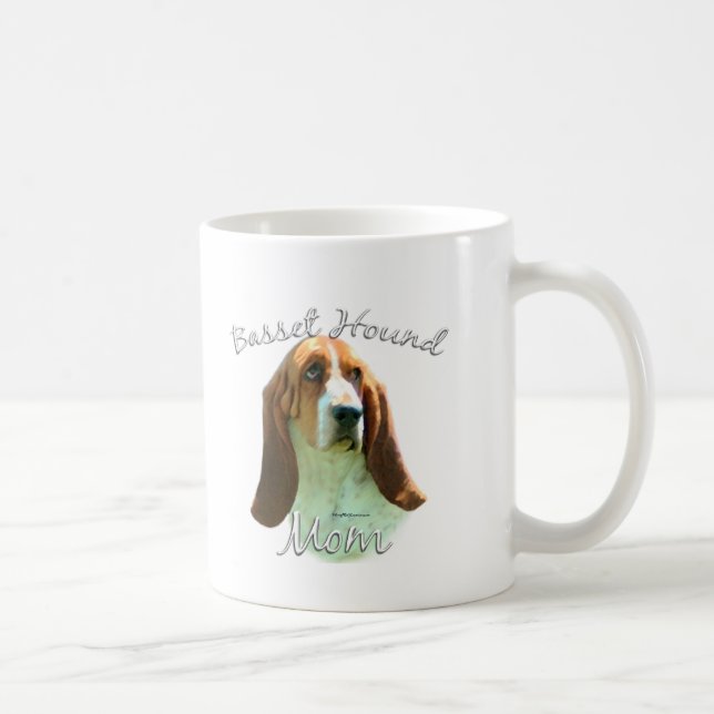 Basset Hound Mama 2 Kaffeetasse (Rechts)