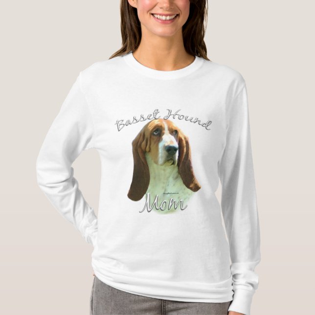 Basset Hound Mama 2 T-Shirt (Vorderseite)