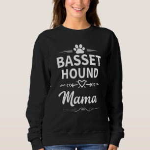 Basset Hound Mama Dog Owner Hund Mama Sweatshirt