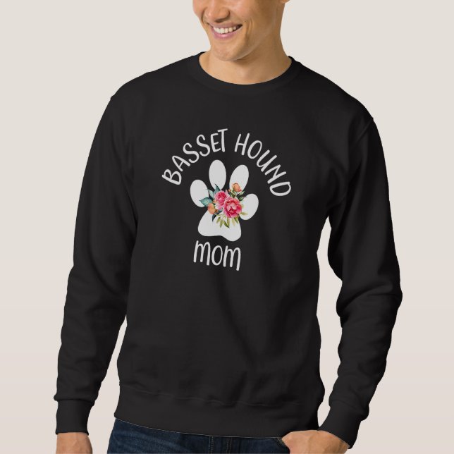 Basset Hound-Mama Sweatshirt (Vorderseite)