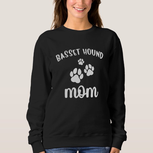 Basset Hound Mom Cute Dog Sweatshirt (Vorderseite)
